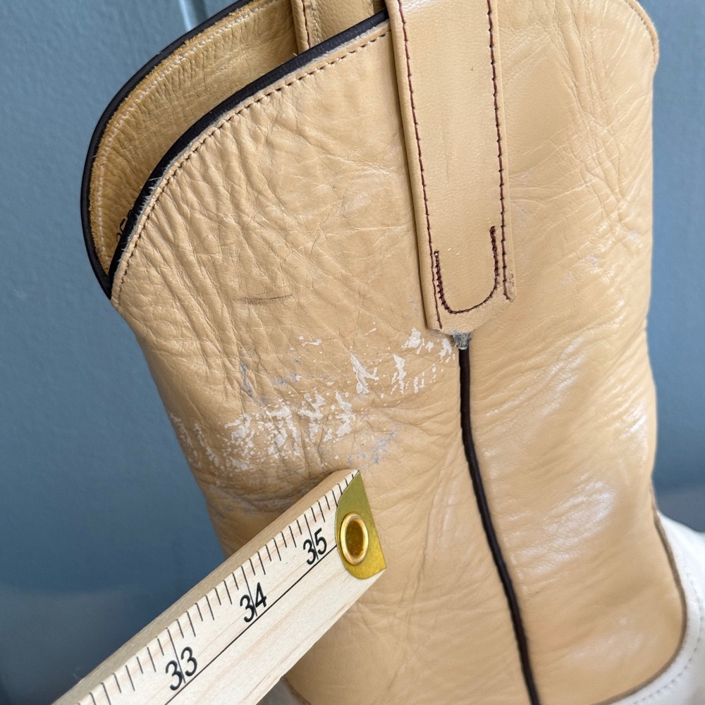 Vtg Logan Boot Co Cowboy Boots‎ Coastal Cowgirl Western Leather USA Women 6B - Picture 6 of 13